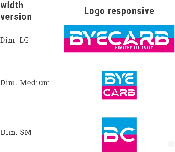 Realizzazione sito web per vendere prodotti alimentari. Brand Byecarb logo