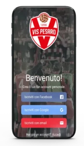 Creazione di app fan sport ufficiale, la Starcare realizza l'app sportiva per l'eccellenza della Vis Pesaro.